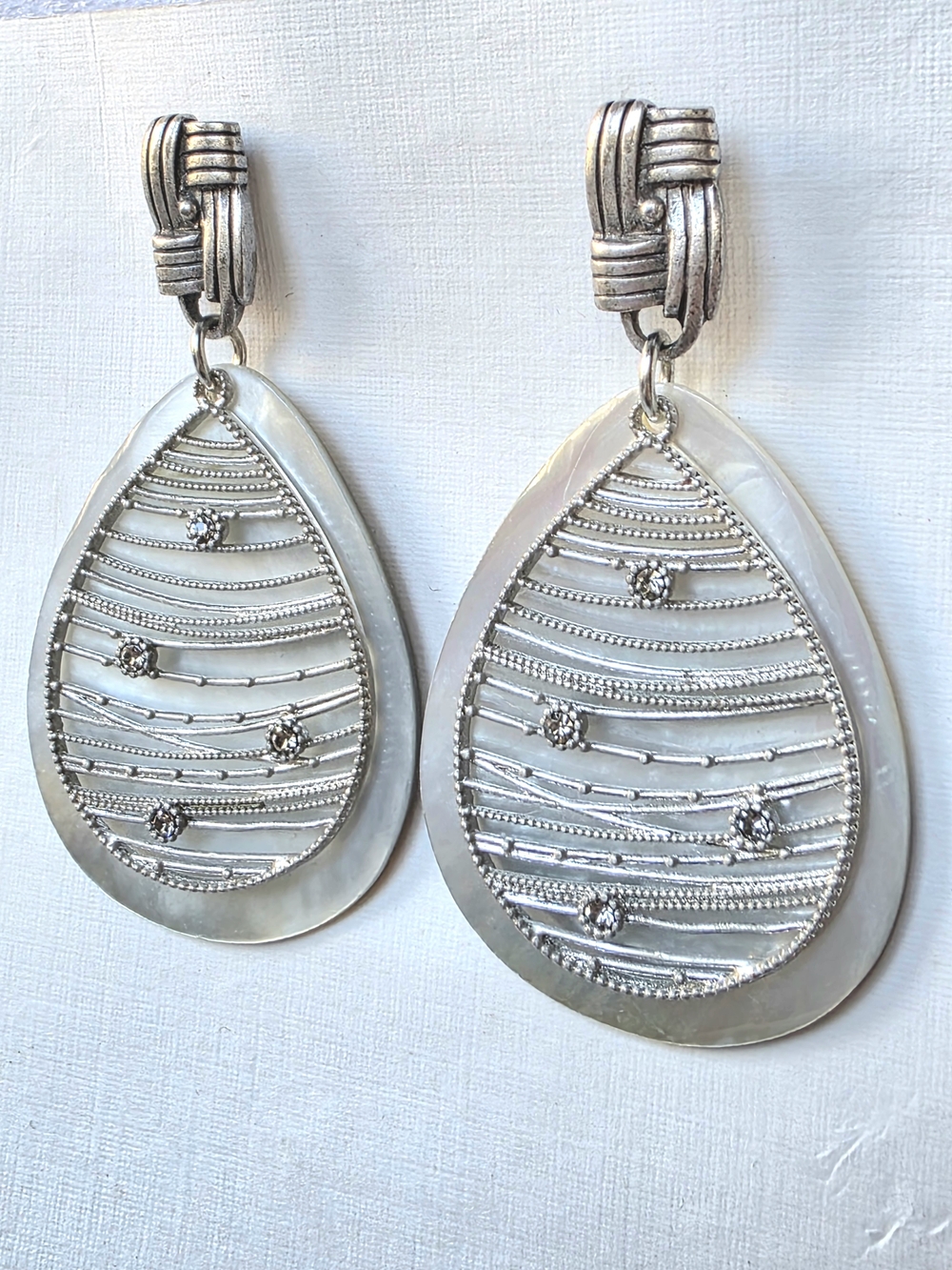 These are John Michael Richardson Handcrafted Post Pierced Dangle Earrings